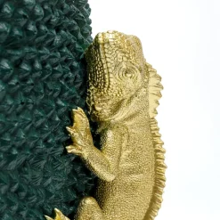 KARE Chameleon Jack frugtvase, grøn/guld, polyresin