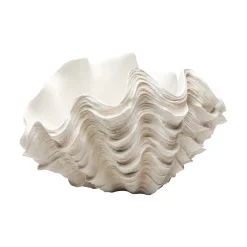 Concha dekorativ vase, højde 29 cm, støbt sten, beige^KARE Hot