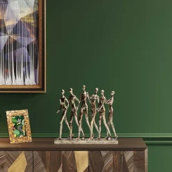 KARE Møbel Og Interiør>dekorativ figur hånd i hånd, guldfarvet, højde 27 cm