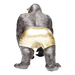 dekorativ figur Monkey Beach, højde 20 cm, sort polyresin^KARE Online