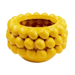 KARE dekorativ krukke Lemon Juice, højde 22 cm, Ø 34 cm, gul