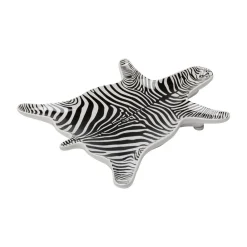 dekorativ skål zebra, porcelæn, sort/hvid, håndmalet^KARE Best