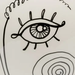 KARE Favola Lady-vase, højde 30 cm, keramik, sort/hvid