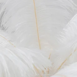 Feather Palm gulvlampe med fjer, hvid^KARE Hot