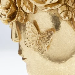 Flowercrown dekorativ vase, højde 30 cm, Ø 20 cm, guldfarvet^KARE Best