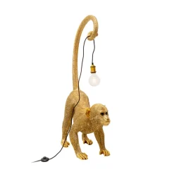 gulvlampe Monkey Dance, guldfarvet, 120 cm, E27^KARE Hot