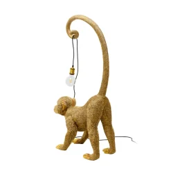 gulvlampe Monkey Dance, guldfarvet, 120 cm, E27^KARE Hot