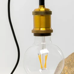 gulvlampe Monkey Dance, guldfarvet, 120 cm, E27^KARE Hot