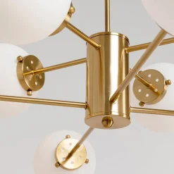 KARE Heavenly hængelampe i guld, 8 lyskilder