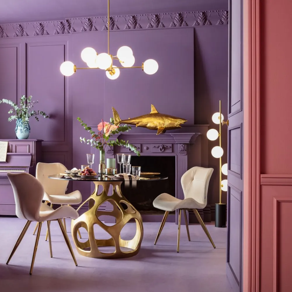 KARE Heavenly hængelampe i guld, 8 lyskilder