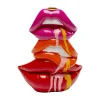 KARE Møbel Og Interiør>Lysestage Lips, højde 20 cm, polyresin, rød