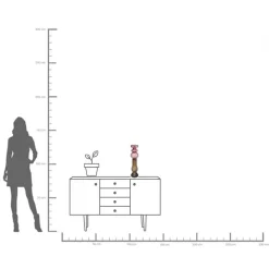 KARE Lysestage Marvelous Duo, højde 49 cm, glas lilla/grå