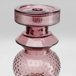 KARE Lysestage Marvelous Duo, højde 49 cm, glas lilla/grå