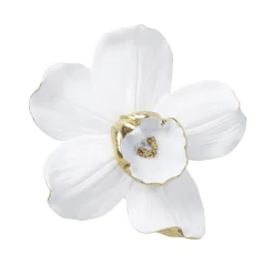 Orkidé-vægobjekt, polyresin, 24 x 25 cm, hvid^KARE Best