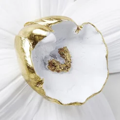 Orkidé-vægobjekt, polyresin, 24 x 25 cm, hvid^KARE Best