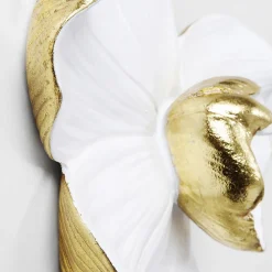 Orkidé-vægobjekt, polyresin, 24 x 25 cm, hvid^KARE Best