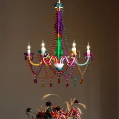 KARE Lysekroner|Pendellamper>Starlight Rainbow 6 lyskilder lysekrone