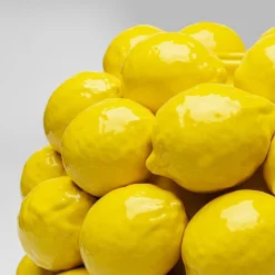 Vase Lemon Juice, højde 40 cm, Ø 31 cm, porcelæn, gul^KARE New