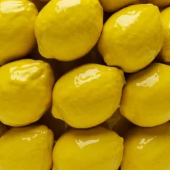 Vase Lemon Juice, højde 40 cm, Ø 31 cm, porcelæn, gul^KARE New