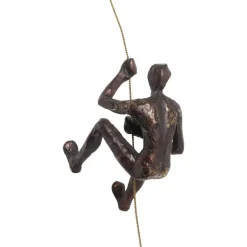 vægobjekt Climber Rope, polyresin, højde 51 cm, brun^KARE Hot