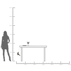 vægobjekt Climber Rope, polyresin, højde 51 cm, brun^KARE Hot