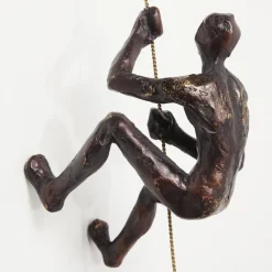 vægobjekt Climber Rope, polyresin, højde 51 cm, brun^KARE Hot