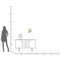 vægobjekt Hummingbird Mirror, polyresin, glas, guld^KARE Sale