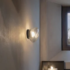 Karman Agua LED-væglampe, IP44, klart glas