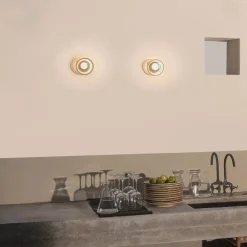 Karman Agua LED-væglampe, IP44, klart glas
