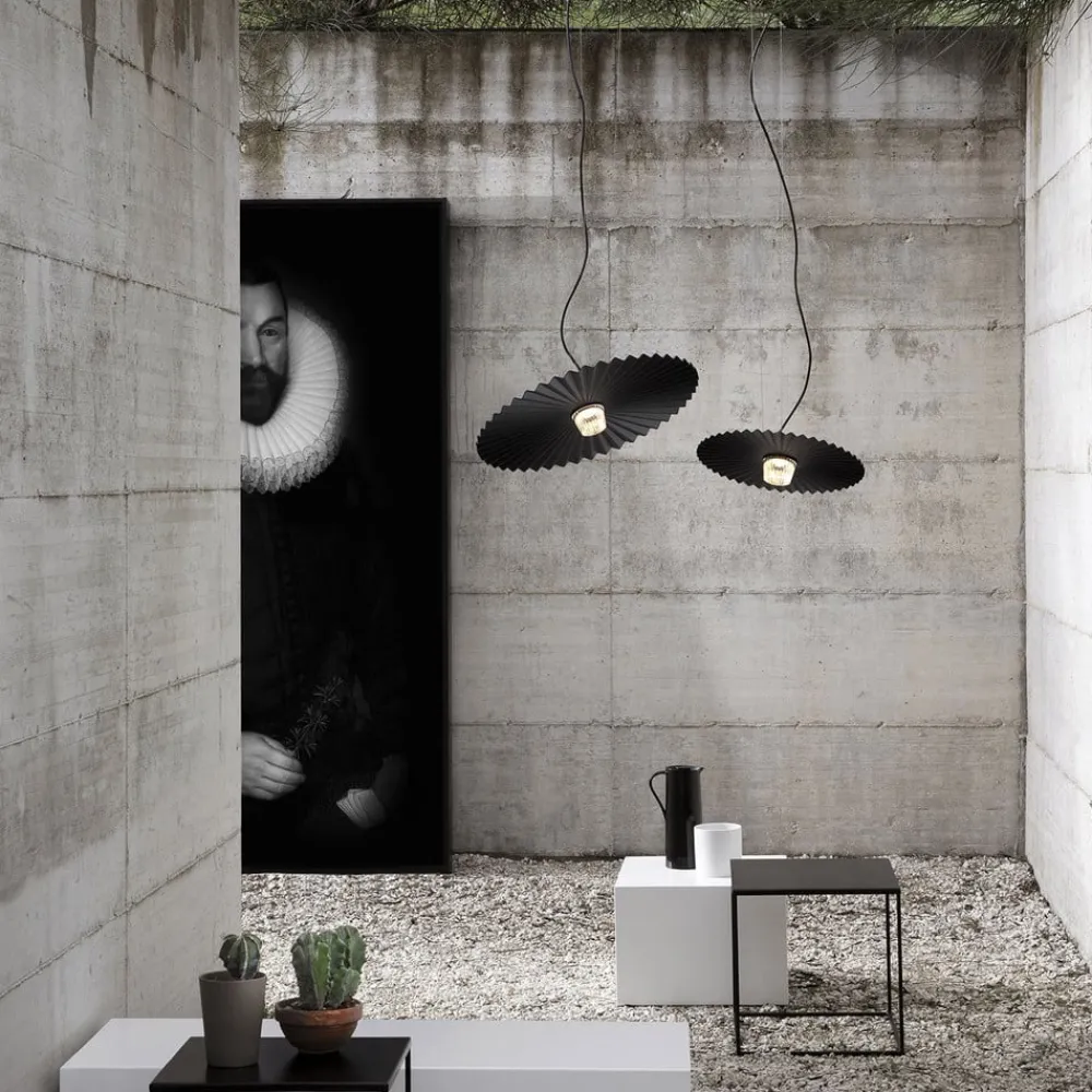 Karman Udendørs Pendellamper>Gonzaga LED-hængelampe, Ø 59 cm, sort