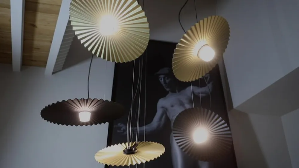 Karman Udendørs Pendellamper>Gonzaga LED-hængelampe, Ø 59 cm, sort