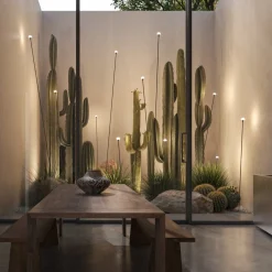 Karman LED-gadelampe MINUIT, højde 160 cm, sort, IP65