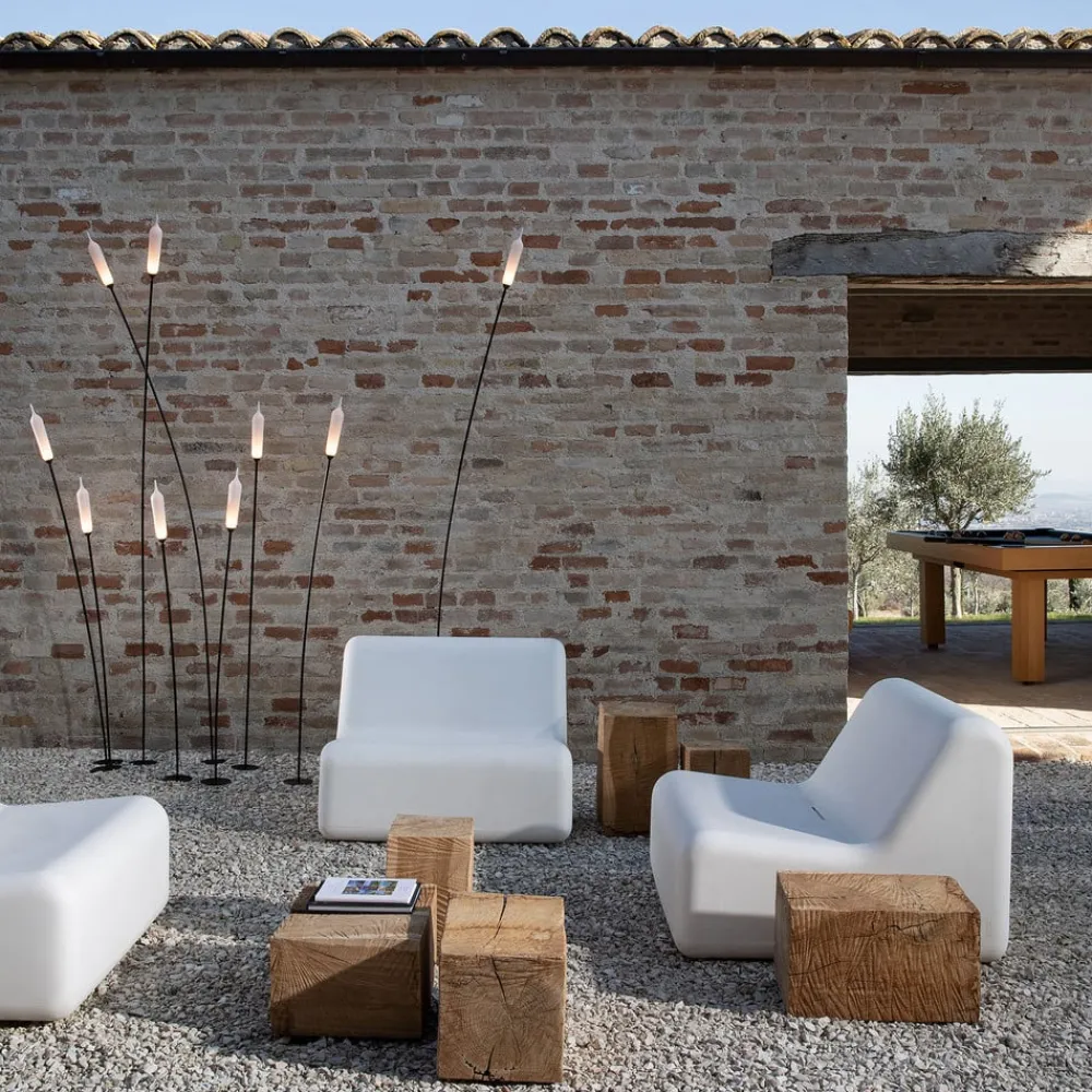 Karman Udendørs Spot>Nilo LED-lampe med jordspyd, højde 220 cm