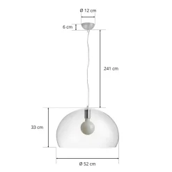 FL/Y - LED-pendellampe, transparent^Kartell Best