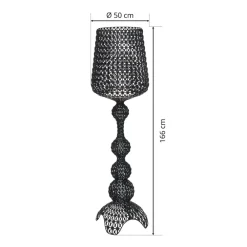 Kartell Kabuki - LED-gulvlampe, sort