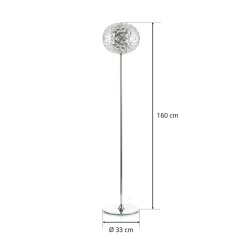 Kartell Planet LED-gulvlampe, 160 cm krystalklar