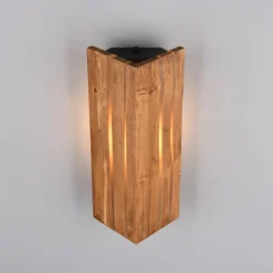 Karuni væglampe, naturlig, træ, metal, E14^Trio Lighting Sale