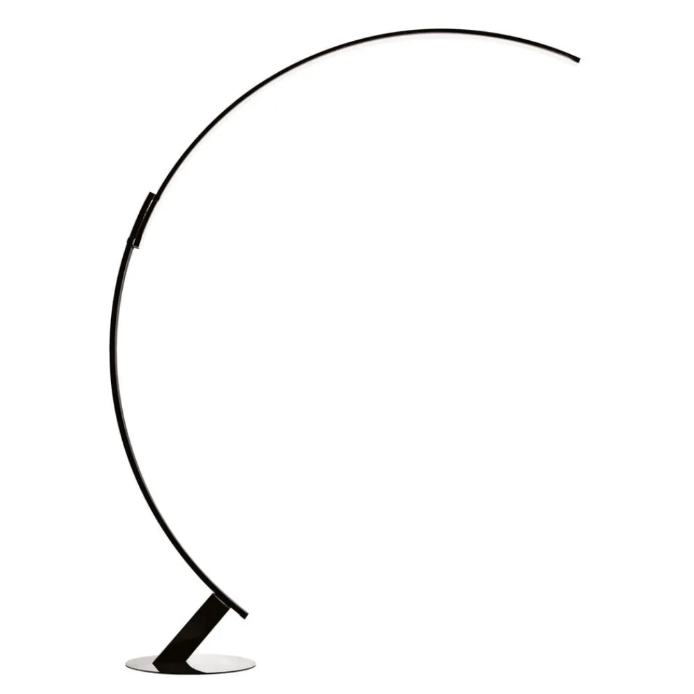 kdln LED-gulvlampe Kyudo, sort, højde 212 cm
