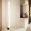 kdln Gulvlamper>LED-gulvlampe Model T, sort, højde 185 cm, dæmper
