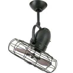 Keiki-ventilator, væg og loft, AC, mørkebrun^FARO BARCELONA New