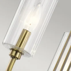 Kimrose hængelampe, 3 lyskilder, messing^Quintiesse