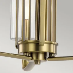 Kimrose hængelampe, 3 lyskilder, messing^Quintiesse