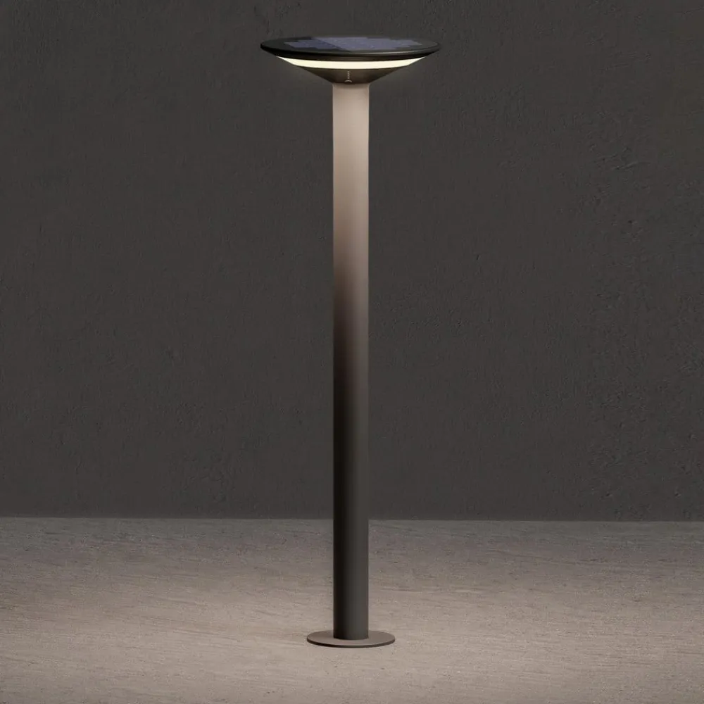 KLEWE Keope LED-vejlampe, antracit, højde 80 cm, IP65