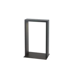 KLEWE LED-solcellelampe AXIS MINI, antracit, 40 cm, aluminium, IP65