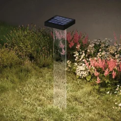 LED-solcellelampe Scotty, klar/antracit, 60 cm, IP65^KLEWE Sale