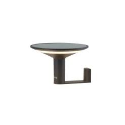 LED-væglampe Keope, antracit, Ø 21 cm aluminium IP65^KLEWE Outlet