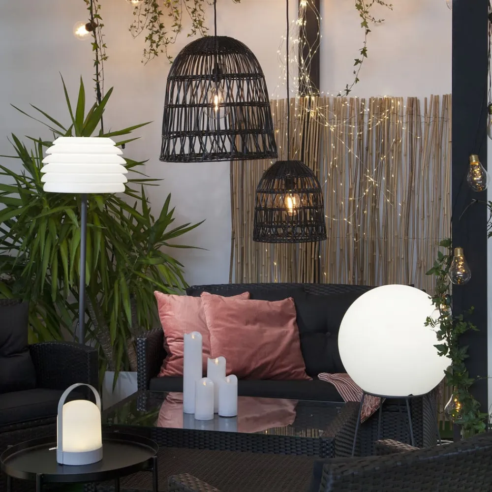 STAR TRADING Knute lampeskærm, uden fatning, Ø 30 cm, grå