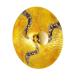 Luna Kiss Gold væglampe, 24 kt, Ø 62 cm^KOLARZ Online