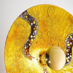 Luna Kiss Gold væglampe, 24 kt, Ø 62 cm^KOLARZ Online