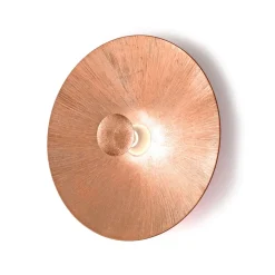 Kolarz Moon væglampe, kobberfarvet, Ø 62 cm, metal/glas^austrolux Clearance